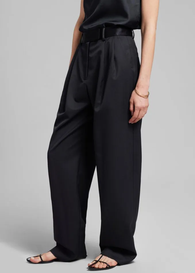 Clothing Women The Frankie Shop Esse Studios Tux Tailored Trousers 8211 Black