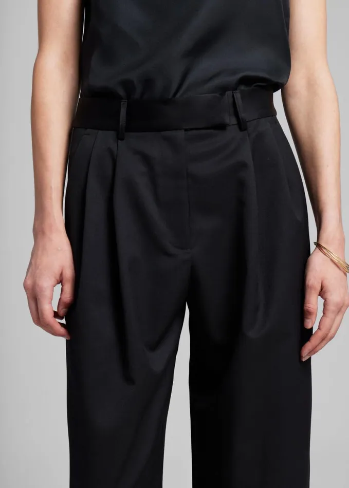 Clothing Women The Frankie Shop Esse Studios Tux Tailored Trousers 8211 Black