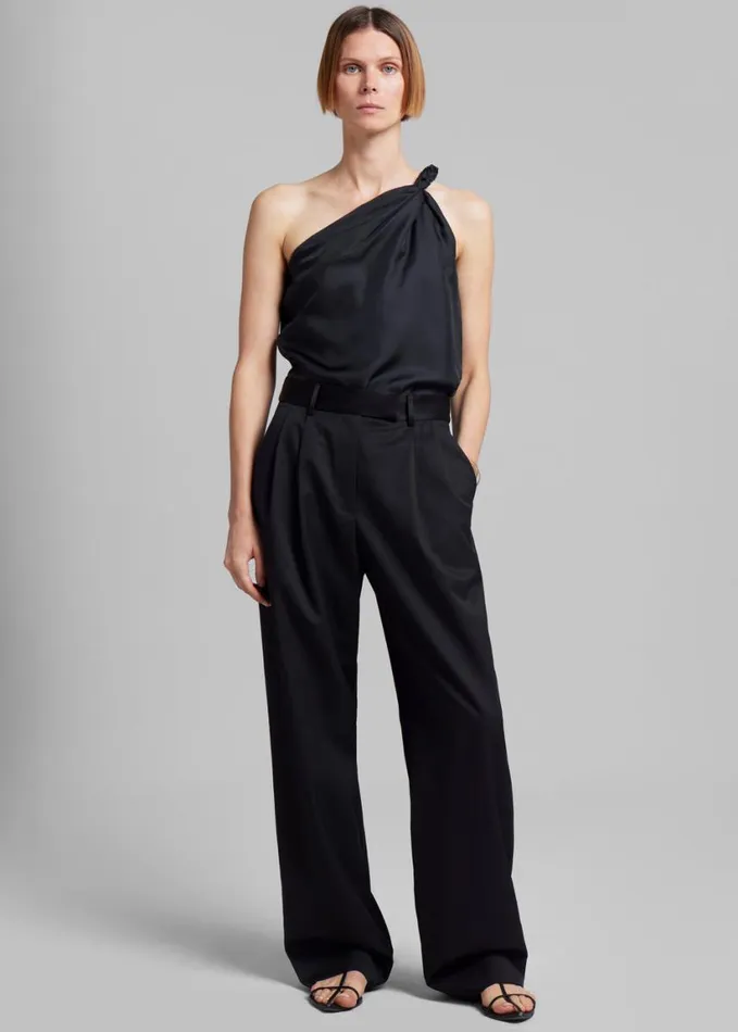 Clothing Women The Frankie Shop Esse Studios Tux Tailored Trousers 8211 Black