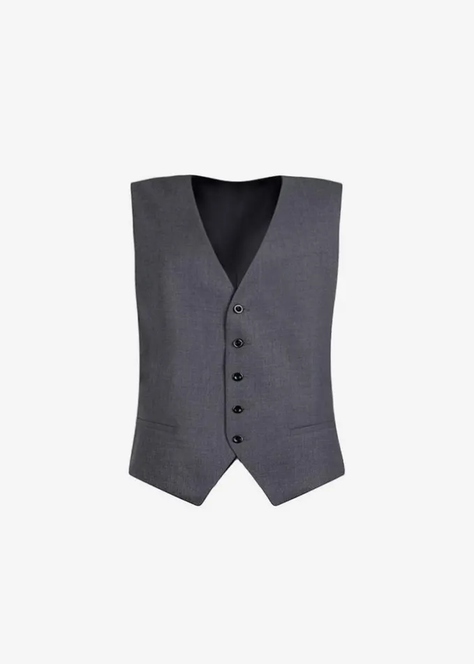 Clothing Women The Frankie Shop Gelso Waistcoat 8211 Dark Grey Melange