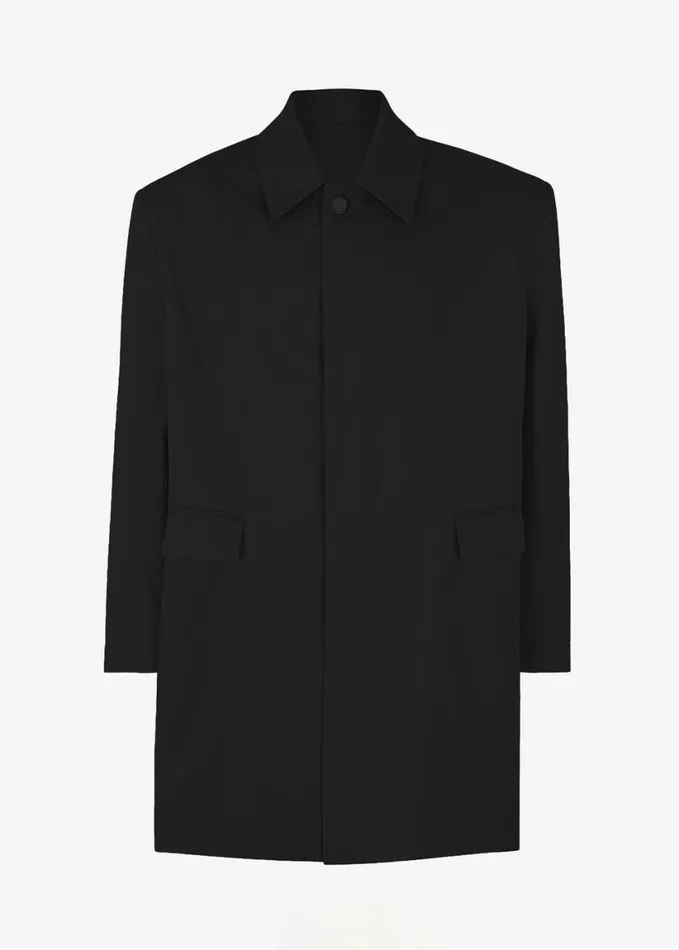 Clothing Women The Frankie Shop Ghent Padded Shoulder Trench 8211 Black