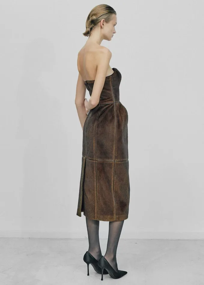 Clothing Women The Frankie Shop Gudu Dress 09 8211 Brown