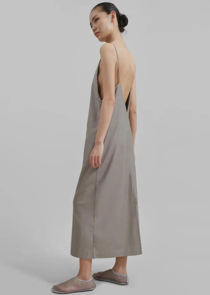 Clothing Women The Frankie Shop Hackney Dress 8211 Grey