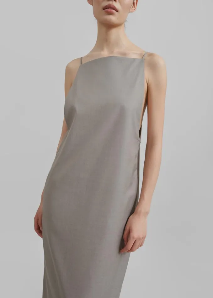 Clothing Women The Frankie Shop Hackney Dress 8211 Grey