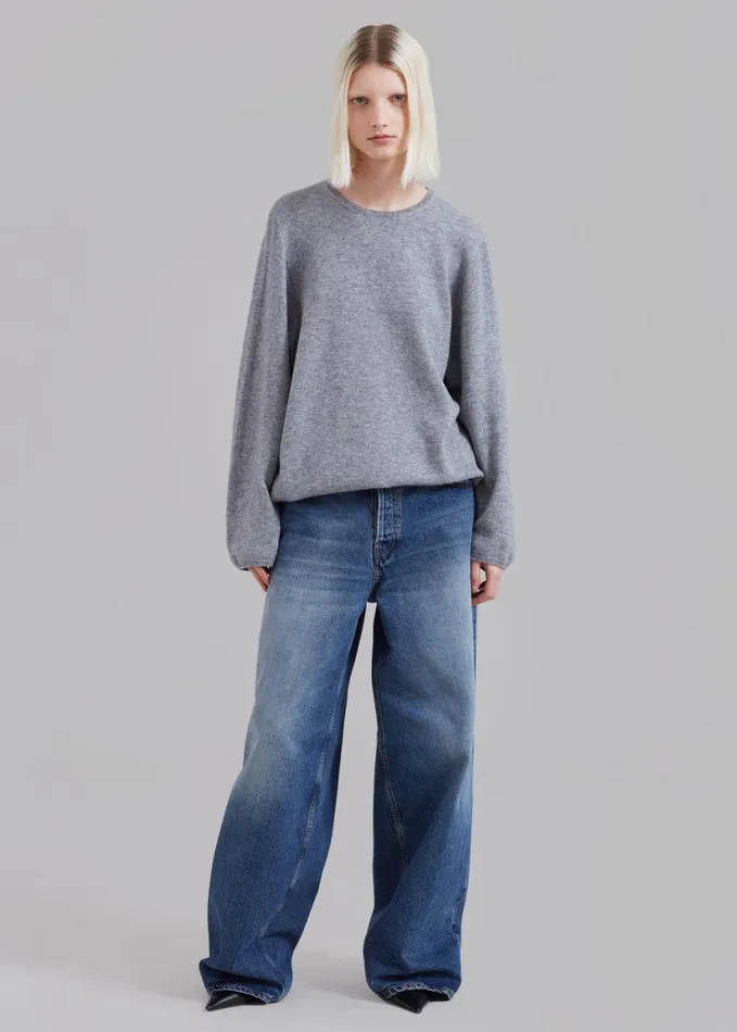 Clothing Women The Frankie Shop Haikure Bethany Pants 8211 Mid Blue
