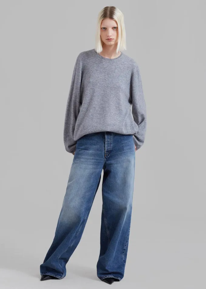 Clothing Women The Frankie Shop Haikure Bethany Pants 8211 Mid Blue