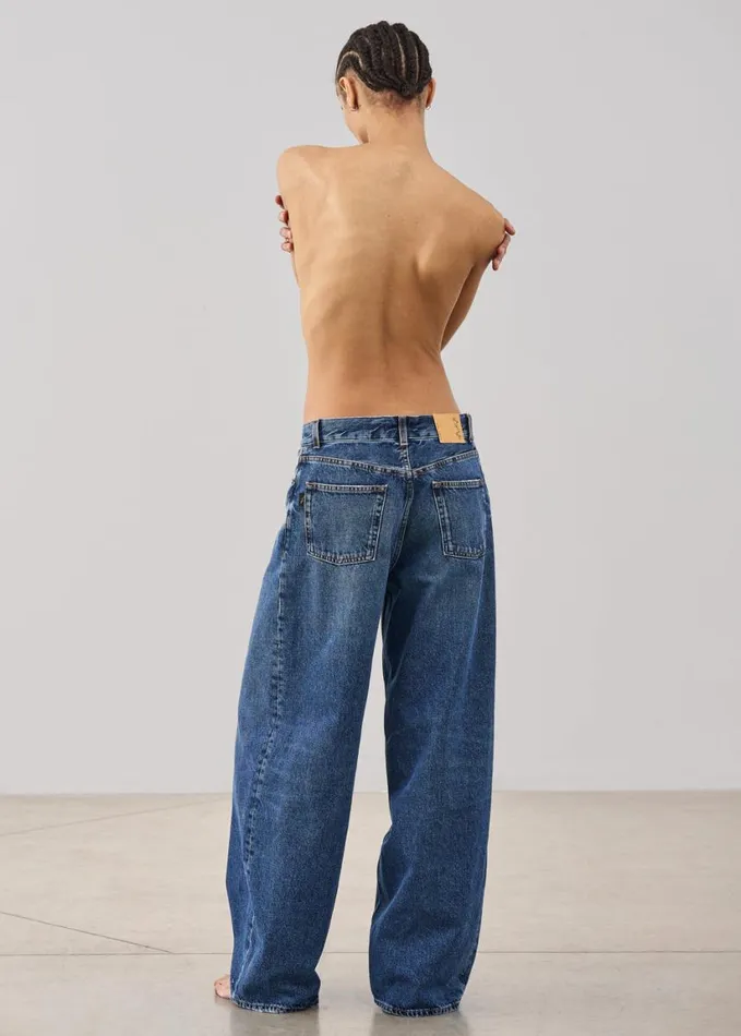Clothing Women The Frankie Shop Haikure Bethany Pants 8211 Mid Blue