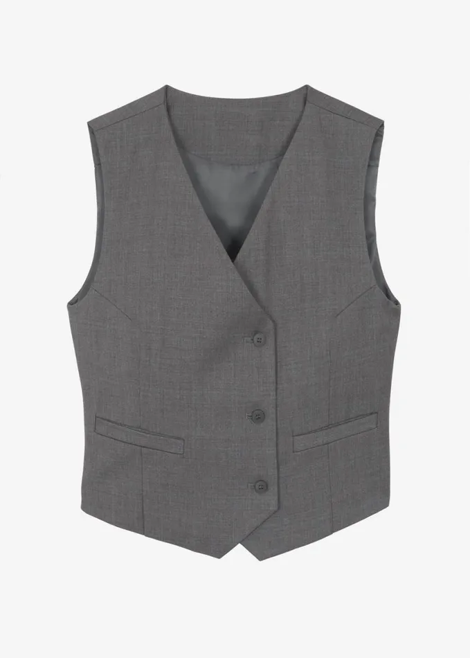 Clothing Women The Frankie Shop Ivey Vest 8211 Grey Melange