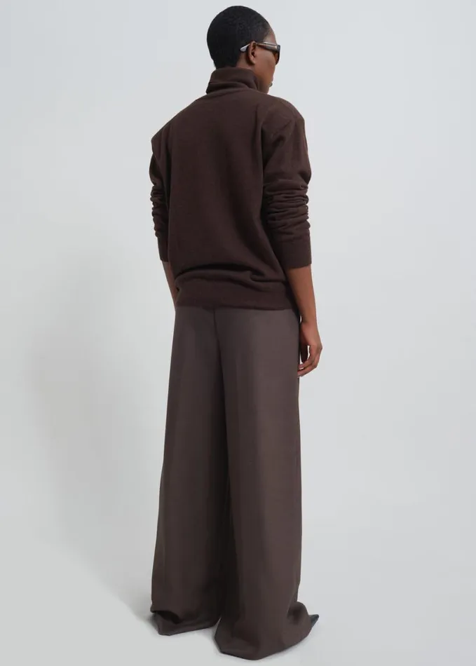 Clothing Women The Frankie Shop Kamila Wide Leg Trousers 8211 Brown