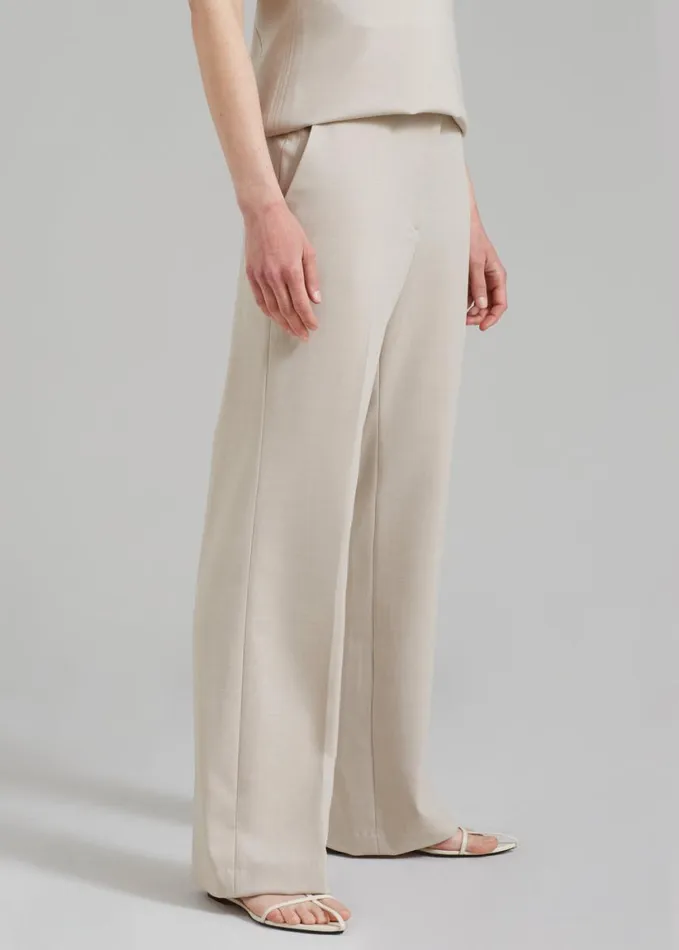 Clothing Women The Frankie Shop Kit Trousers 8211 Beige