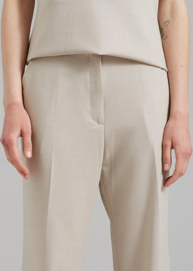 Clothing Women The Frankie Shop Kit Trousers 8211 Beige