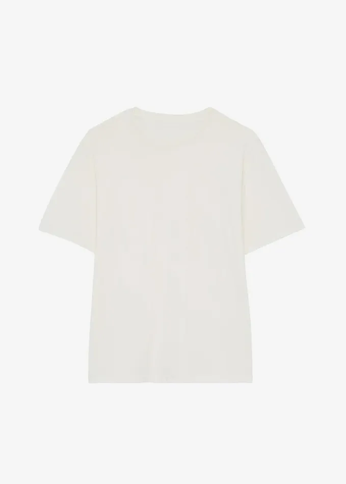 Clothing Women The Frankie Shop Lilou Simple Tee 8211 Beige