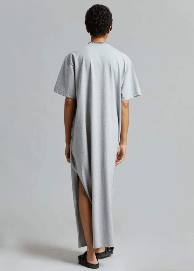Clothing Women The Frankie Shop Lou Oversized Tee Dress 8211 Heather Grey