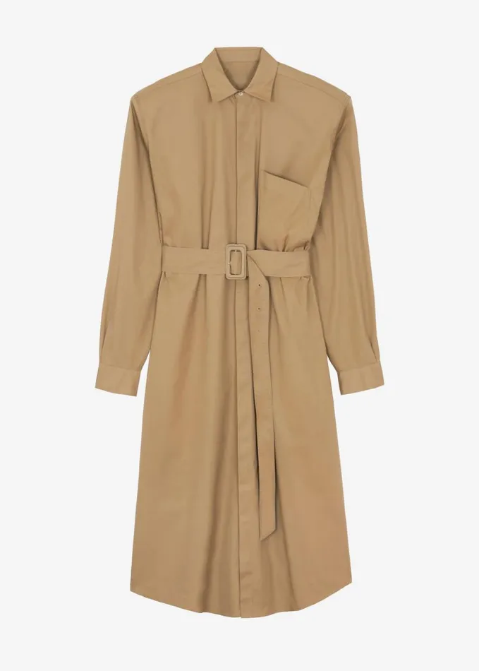 Clothing Women The Frankie Shop Louisa Trench Dress 8211 Camel