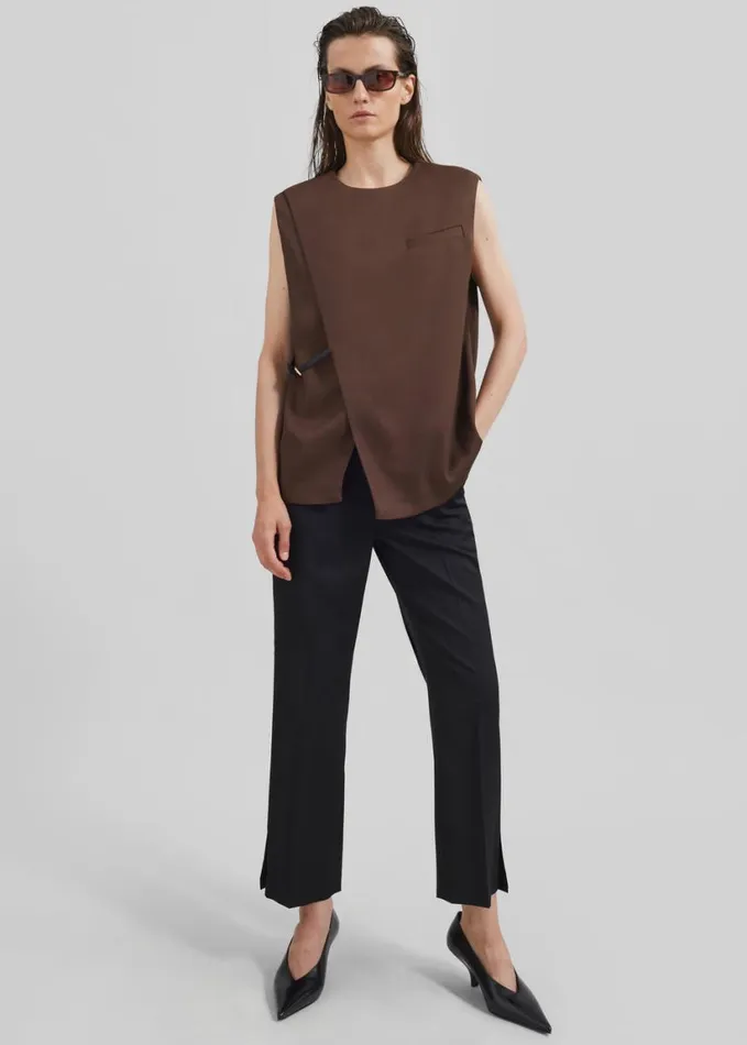 Clothing Women The Frankie Shop Loulou Studio Dorkas Pants 8211 Black