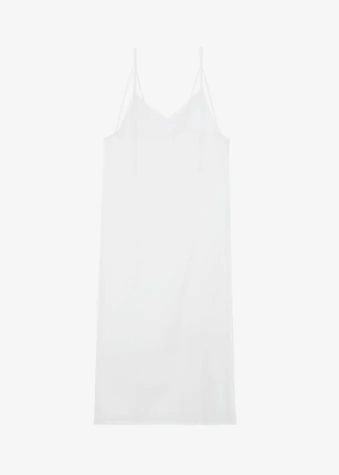 Clothing Women The Frankie Shop Madeline Sheer Midi Dress 8211 Off White