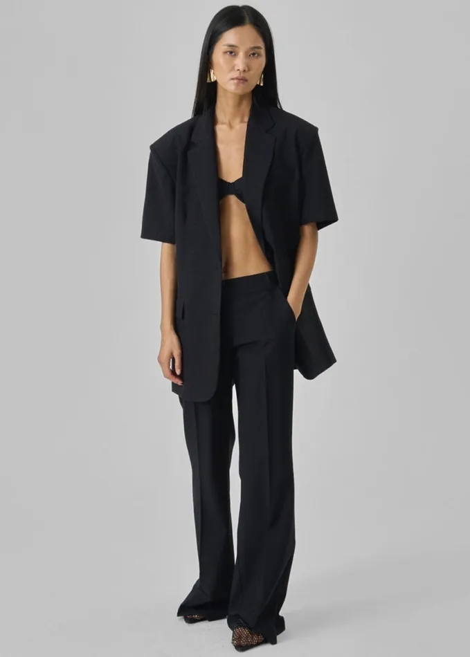 Clothing Women The Frankie Shop Maisie Bootcut Pants 8211 Black