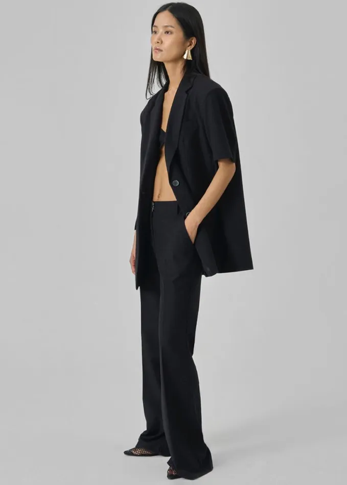Clothing Women The Frankie Shop Maisie Bootcut Pants 8211 Black