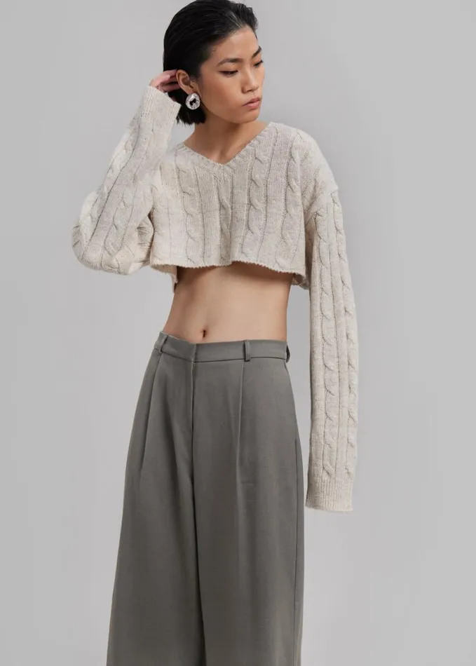 Clothing Women The Frankie Shop Maya Trousers 8211 Grey