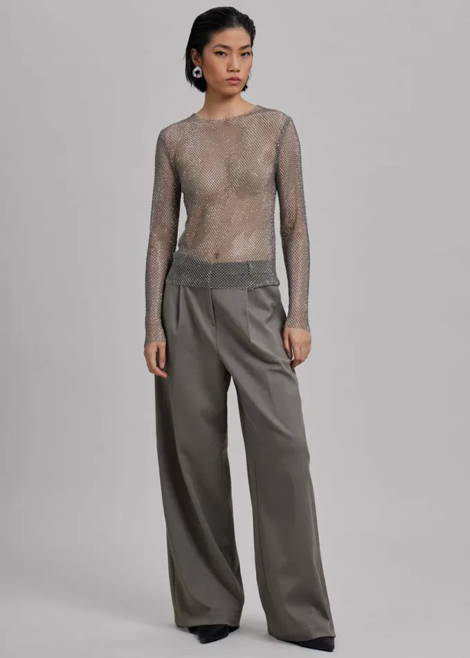 Clothing Women The Frankie Shop Maya Trousers 8211 Grey