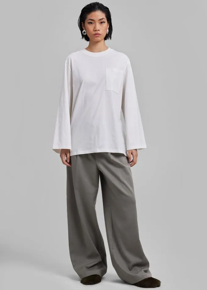 Clothing Women The Frankie Shop Maya Trousers 8211 Grey