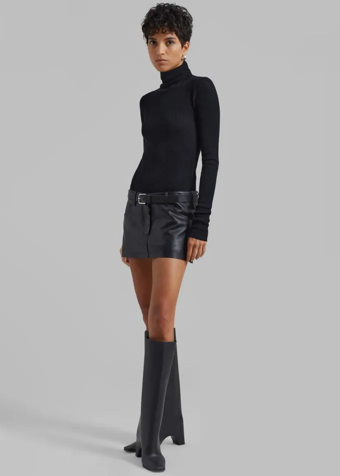 Clothing Women The Frankie Shop Nova Micro Skirt 8211 Black