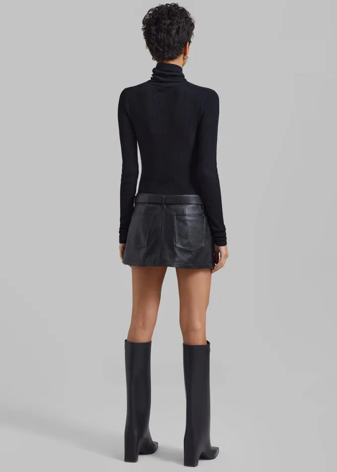 Clothing Women The Frankie Shop Nova Micro Skirt 8211 Black