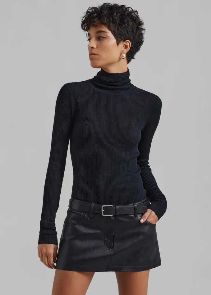 Clothing Women The Frankie Shop Nova Micro Skirt 8211 Black
