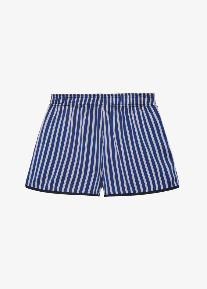 Clothing Women The Frankie Shop Oradea Striped Shorts 8211 BluePink