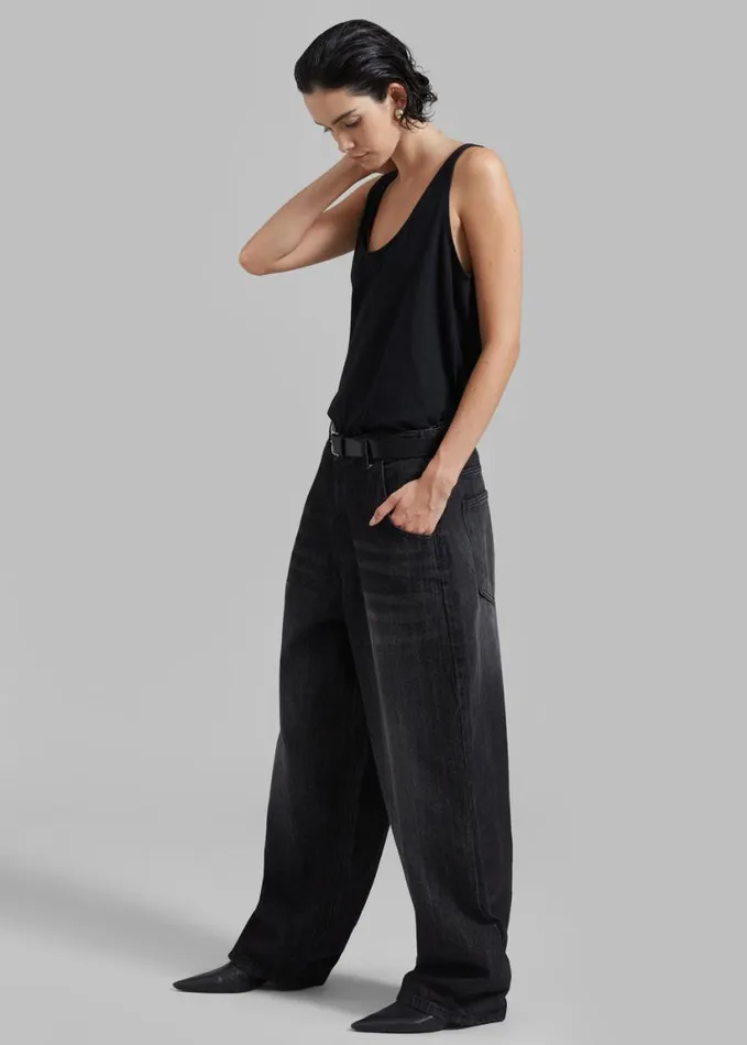 Clothing Women The Frankie Shop Penelope Tank Top 8211 Black