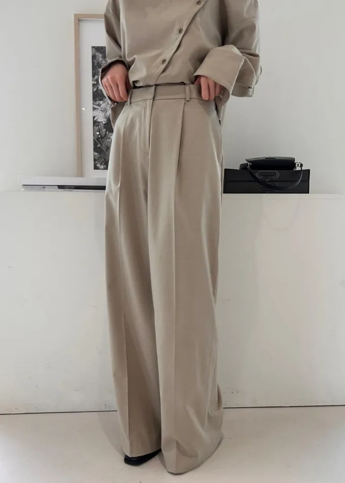 Clothing Women The Frankie Shop Roan Trousers 8211 Beige
