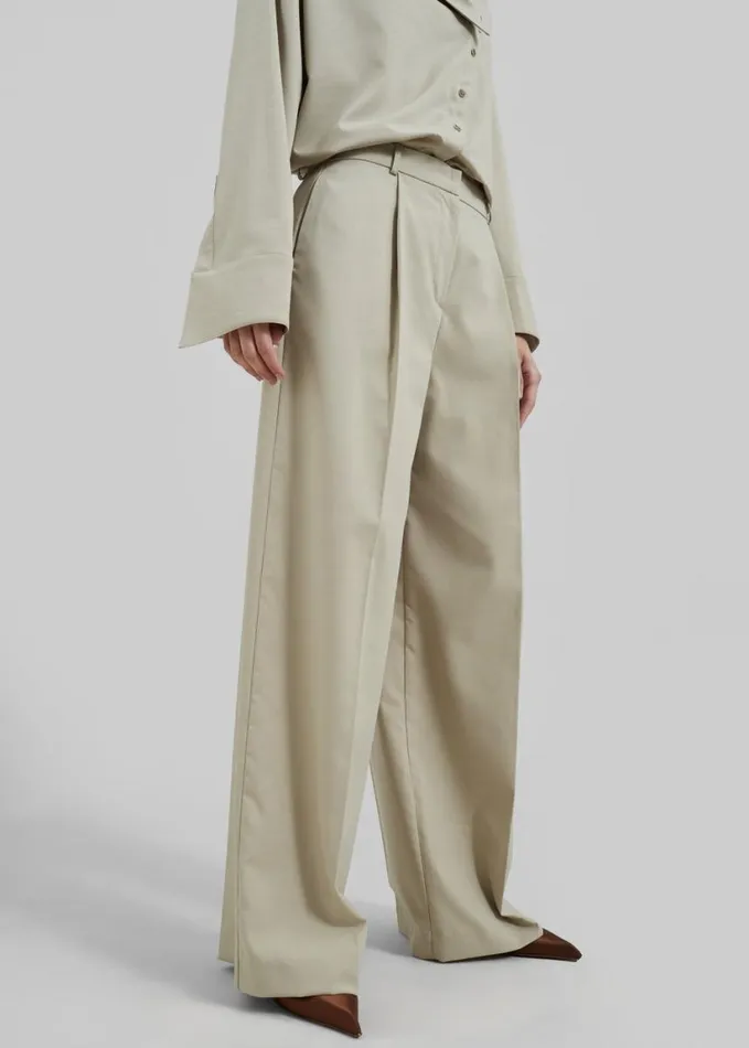 Clothing Women The Frankie Shop Roan Trousers 8211 Beige
