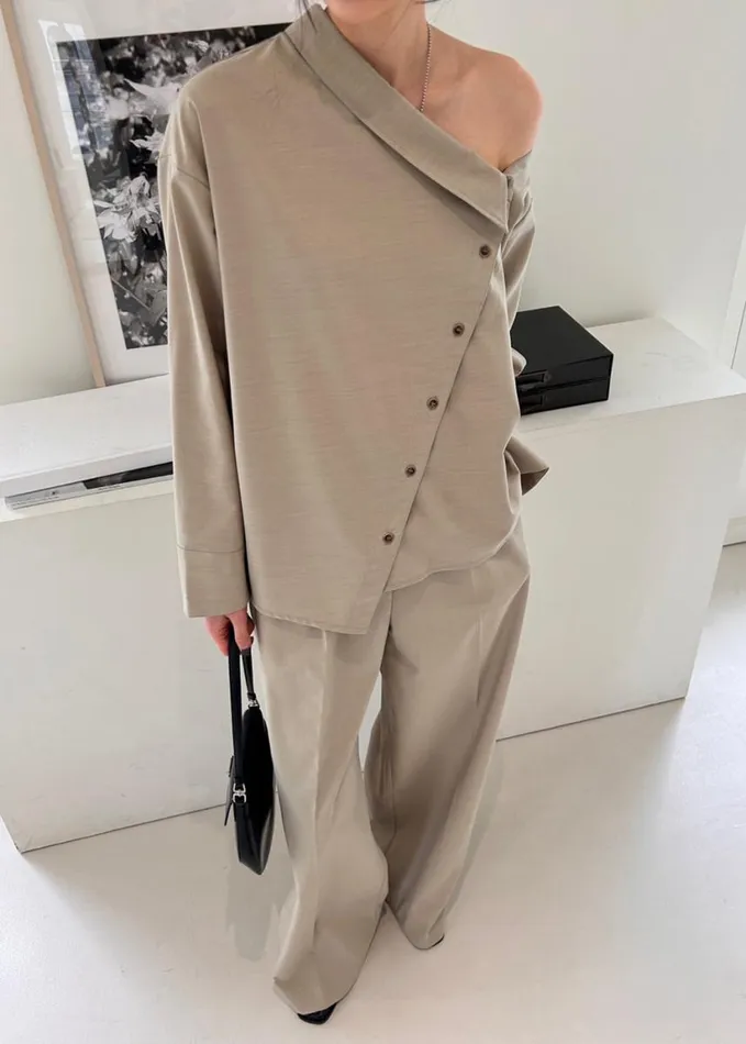 Clothing Women The Frankie Shop Roan Trousers 8211 Beige