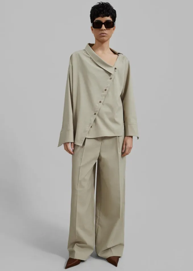 Clothing Women The Frankie Shop Roan Trousers 8211 Beige