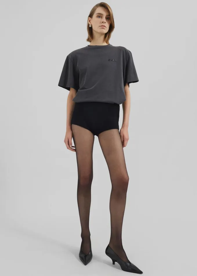 Clothing Women The Frankie Shop Rotate Heavy Oversized TShirt 8211 Black Wash