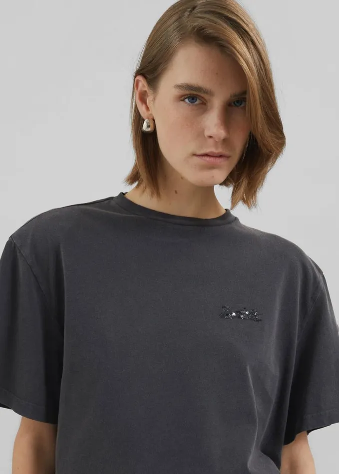 Clothing Women The Frankie Shop Rotate Heavy Oversized TShirt 8211 Black Wash