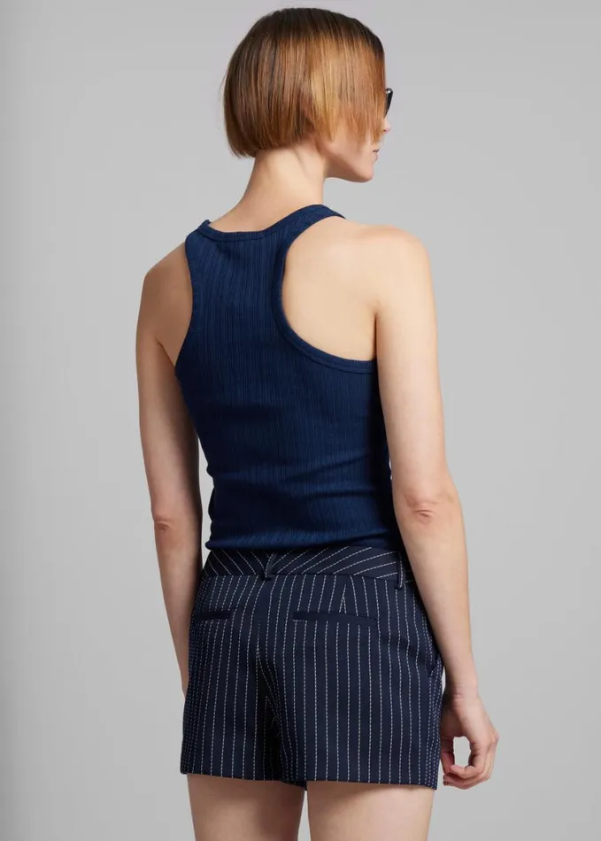 Clothing Women The Frankie Shop Samse Samse Sahelene Tank Top 8211 Pageant Blue