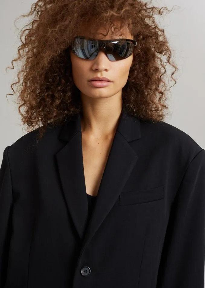 Clothing Women The Frankie Shop Tansy Oversized Blazer 8211 Black