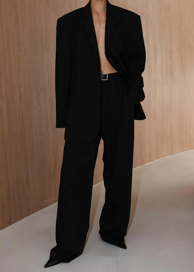 Clothing Women The Frankie Shop Tansy Oversized Blazer 8211 Black