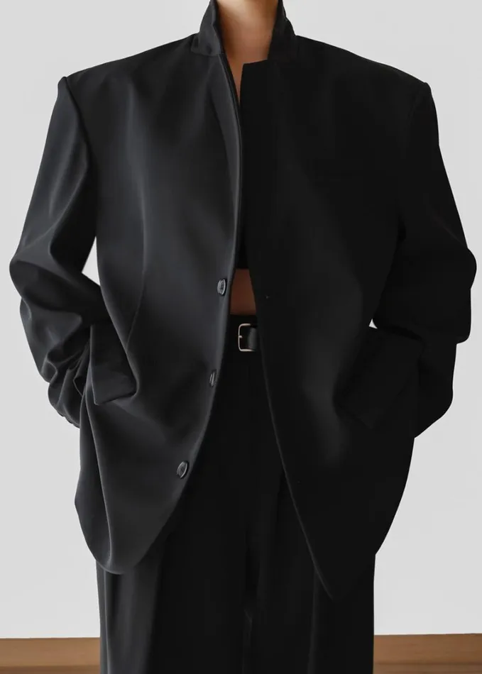 Clothing Women The Frankie Shop Tansy Oversized Blazer 8211 Black