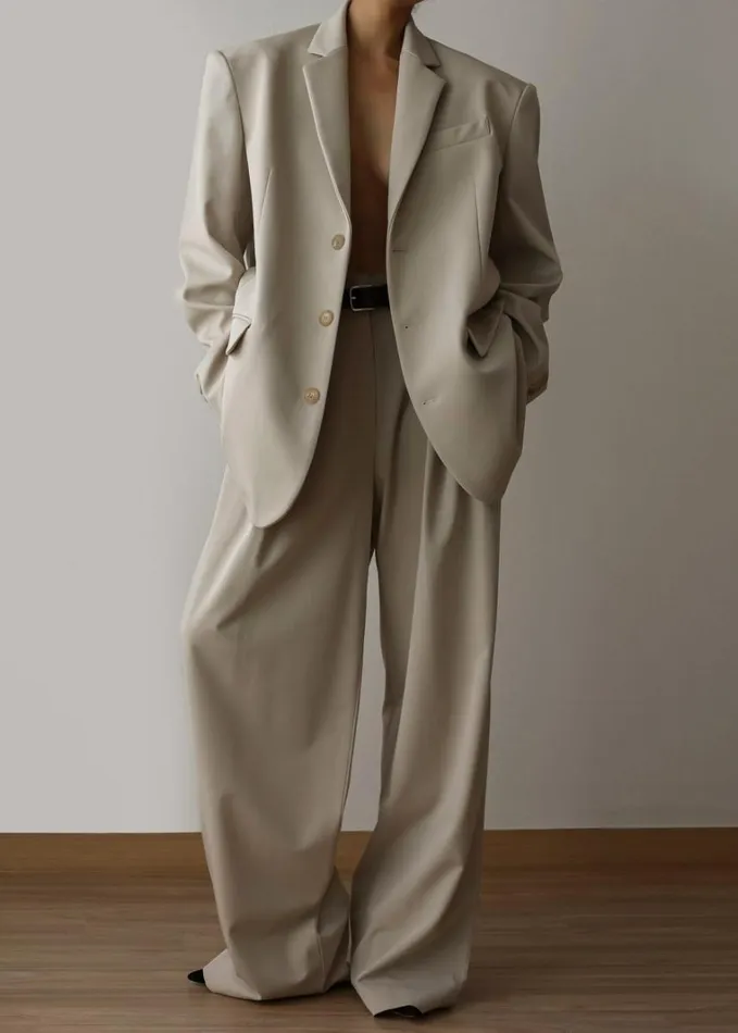 Clothing Women The Frankie Shop Tansy Pleated Trousers 8211 Beige