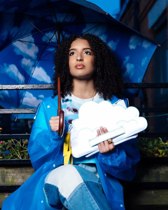 CLOUDY WITH A CHANCE OF SHARK CROSSOVER CLUTCH Bags SPRAYGROUND