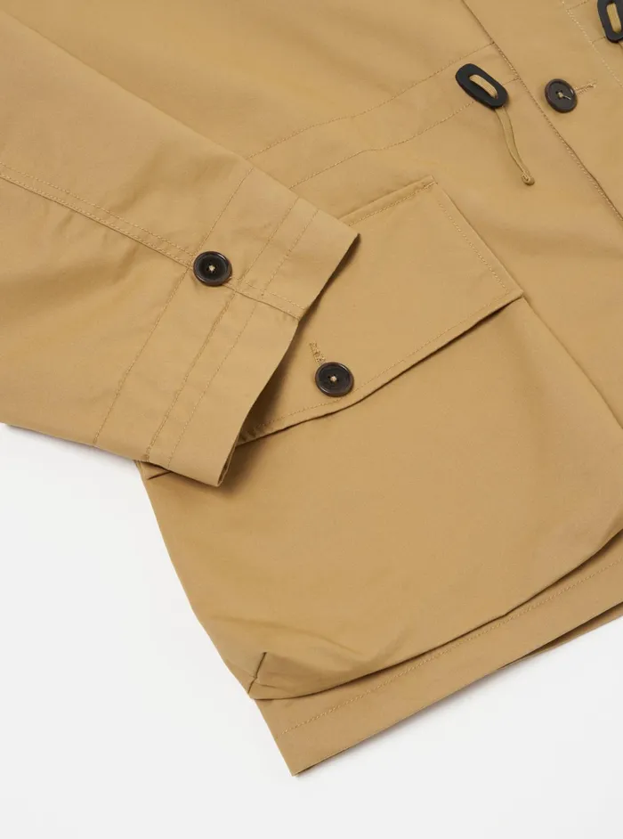 Coats and Outerwear Men Universal Works Universal Works Boston Parka In Sand Brushed Polytech