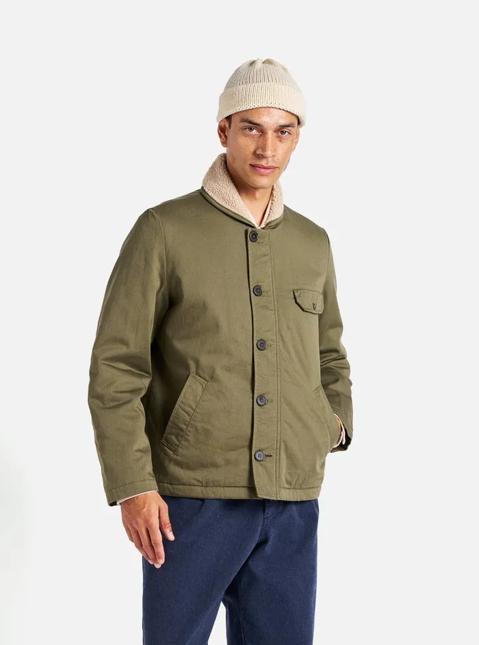 Coats and Outerwear Men Universal Works Universal Works N1 Jacket In Light Olive Twill