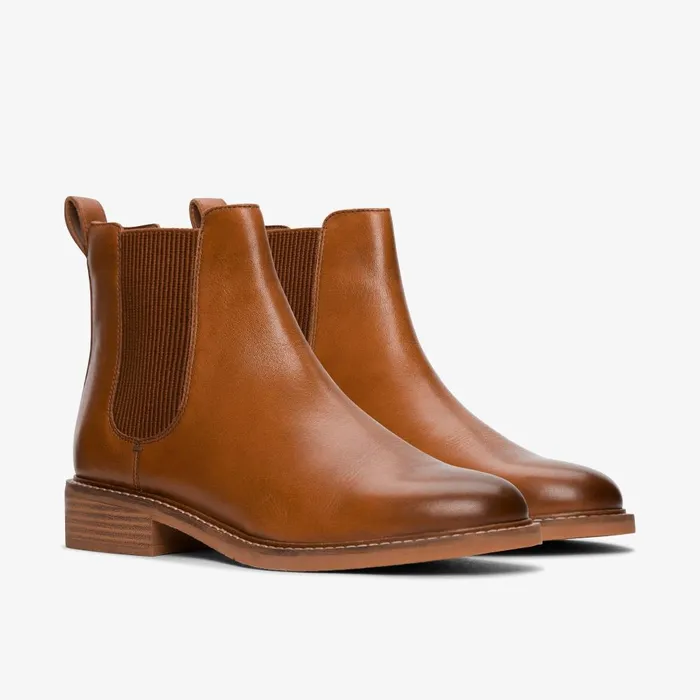 Cologne Arlo 2 Tan Leather Women Clarks Boots and Booties