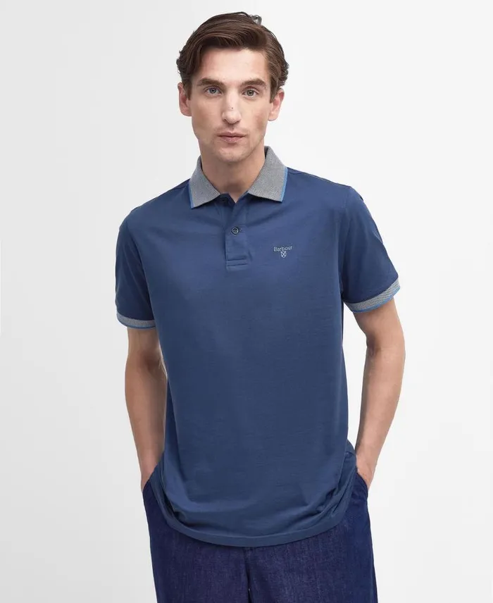 Cornsay Polo Shirt Classic White Men Barbour Polo Shirts
