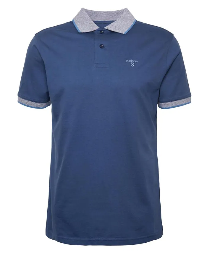 Cornsay Polo Shirt Classic White Men Barbour Polo Shirts