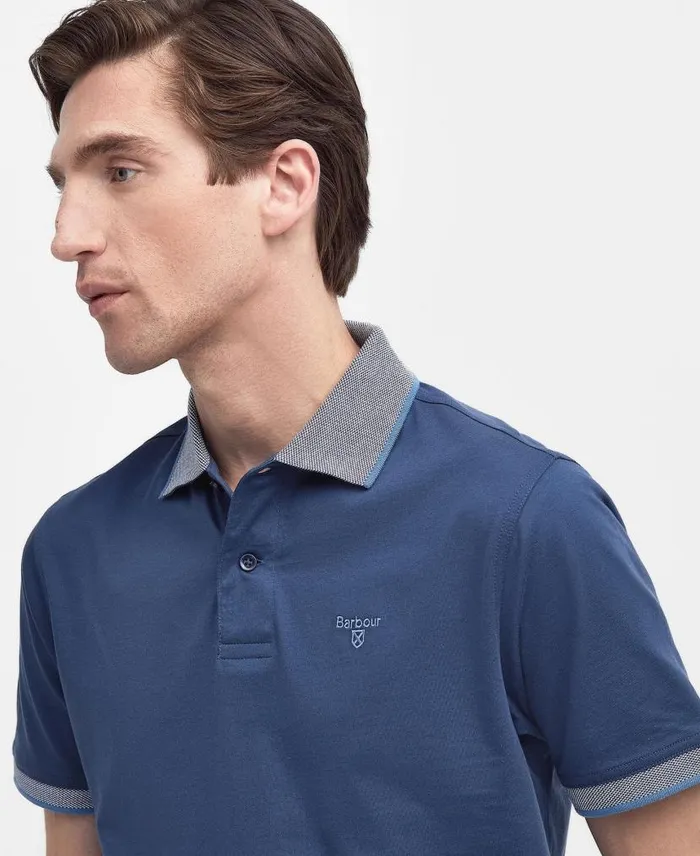 Cornsay Polo Shirt Classic White Men Barbour Polo Shirts