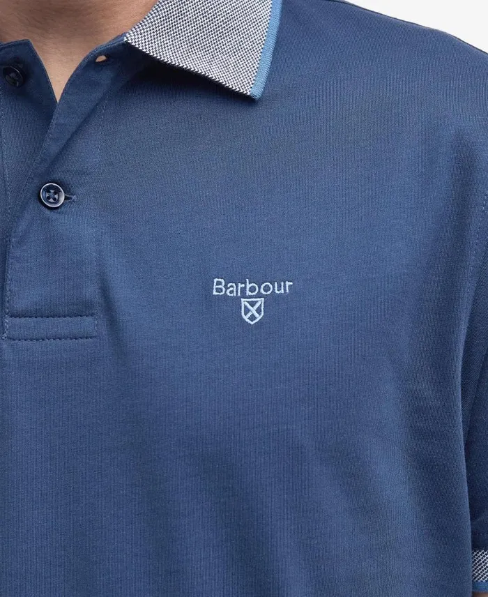Cornsay Polo Shirt Classic White Men Barbour Polo Shirts