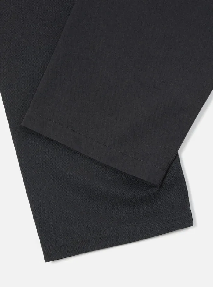 Cotton Twill Men Universal Works Universal Works Double Pleat Pant In Black Twill